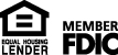 Equal Housing Lender, FDIC